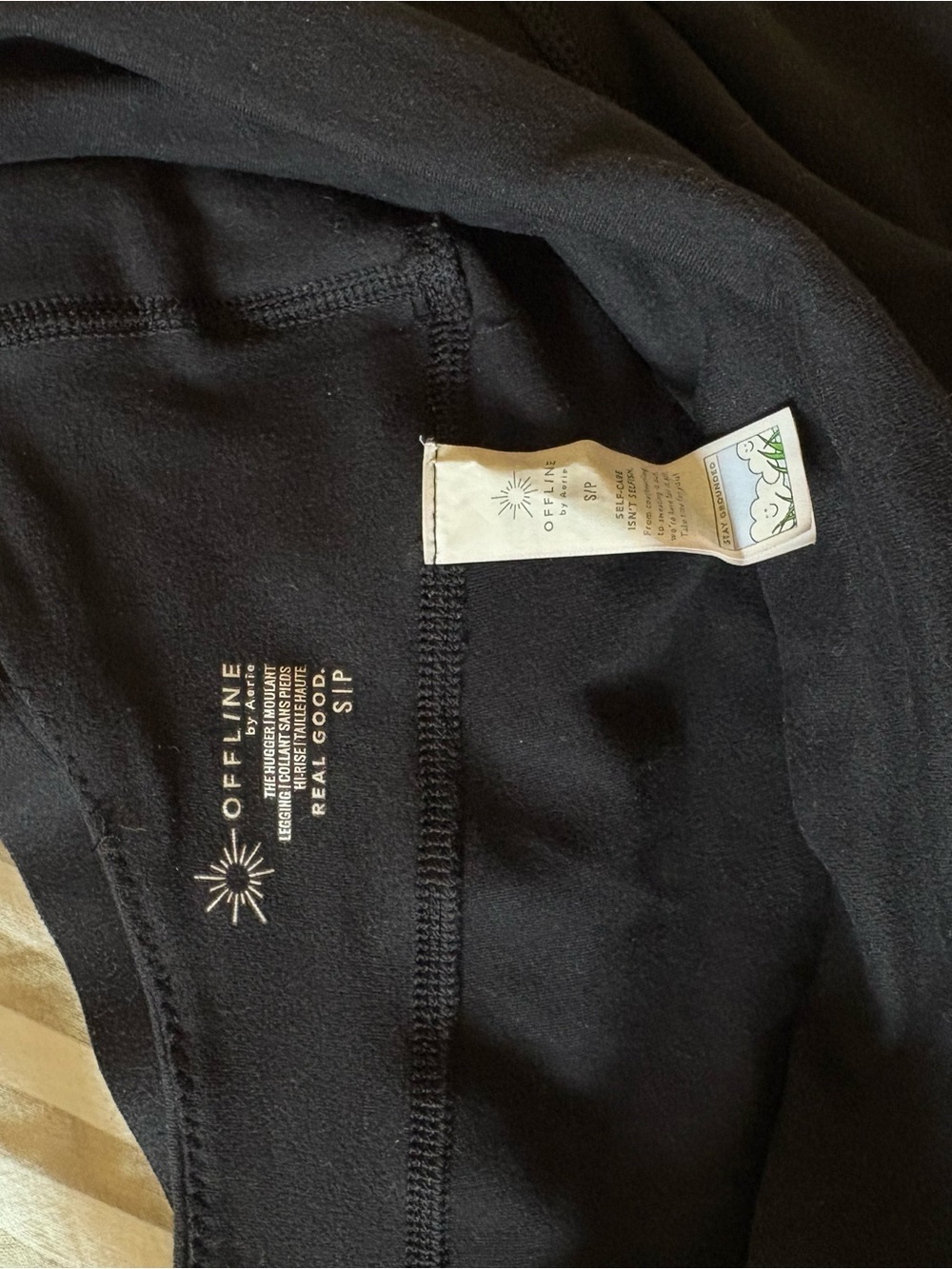 Aerie Criss Cross Black Leggings - Picture 5 of 6